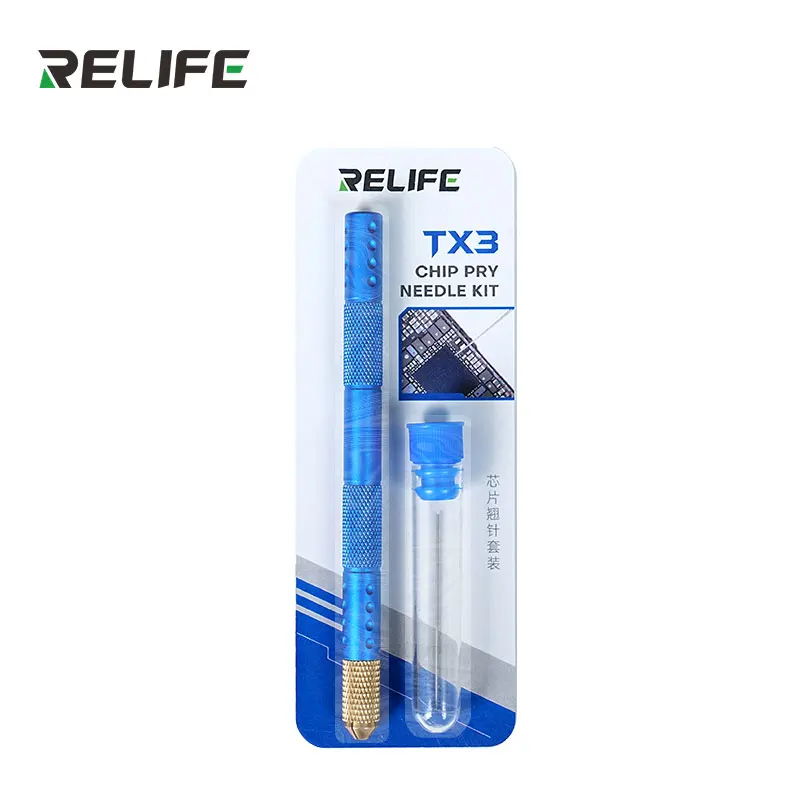 RELIFE TX3 Pregision Chip Pry Needle kit Needle Tip For Precise Solder Control Smooth Polished Tip for mobile phone CPU IC Remov