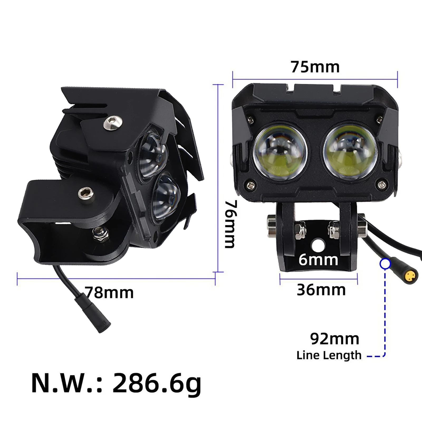 

Low-Light Conditions Electric Scooter Headlight Enhanced Safety For Electric Scooters Bicycle Light Sleek Modern Design