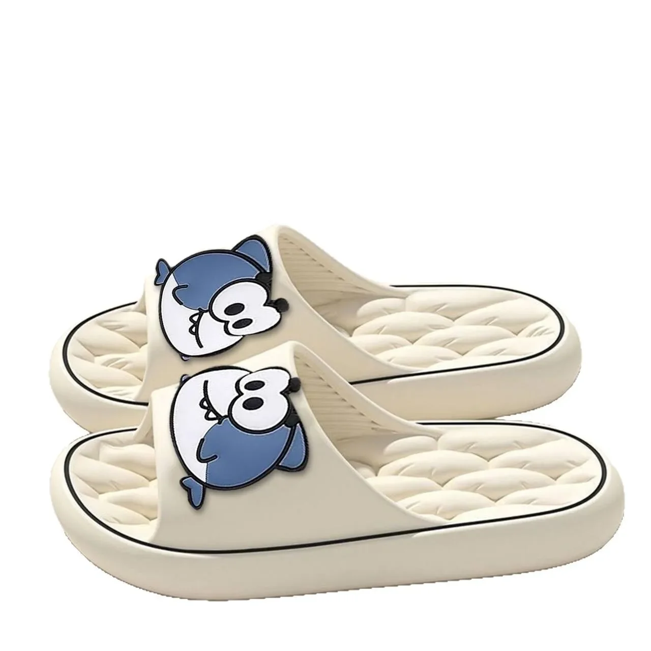 شباشب منزلية نسائية صيفية للاستخدام الداخلي أحذية ناعمة من الأسفل مضادة للانزلاق ومقاومة للرائحة وحزام واحد سهلة الارتداء للرجال والنساء