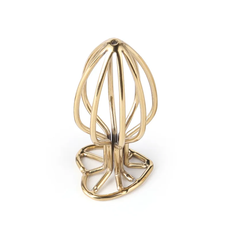 Sex Toys Metallic Hollow Anal Plug Heart-shaped Hollow Anal Plug Men and Women Flirting Gold Adult Masturbation Props