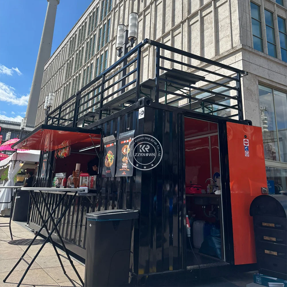 

Prefabricated Mobile Container Bar Restaurant Outdoor Food Container Kiosk Coffee Bar For Catering