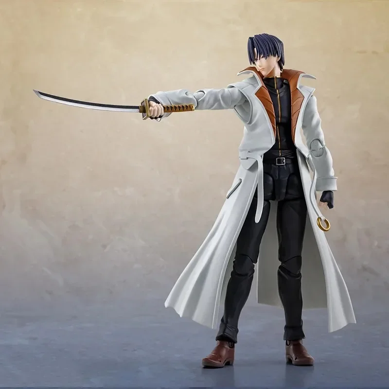 

Оригинальные BANDAI Genuine S.H.Figuarts SHF Rurouni Kenshin Aoshi Shinomori, аниме-фигурки, коллекция игрушек, подарки на складе
