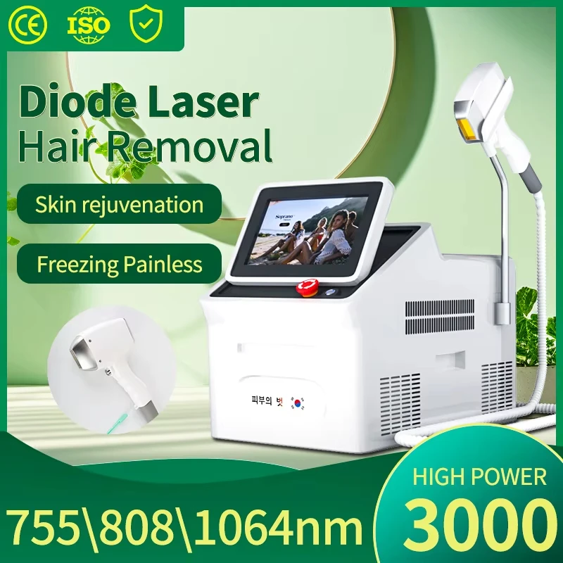 portable 808 diode laser hair removal machine , laser beauty equipment laser hair removal for beauty salon