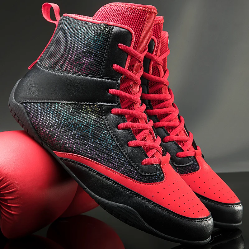 Men New Wrestling Shoes Comfortable Outdoor Fitness Brand Male Lightweight Struggle Combat Non-Slip Top Quality Boxing Shoes