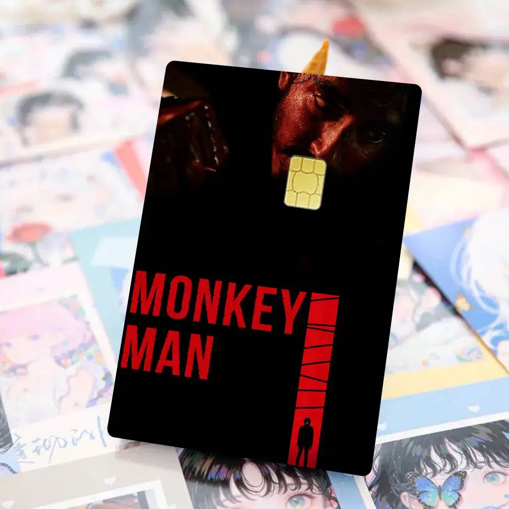 غطاء جلدي لفيلم الرسوم المتحركة M-Monkey Man لبطاقة الائتمان وبطاقة الخصم البنك الأمامية