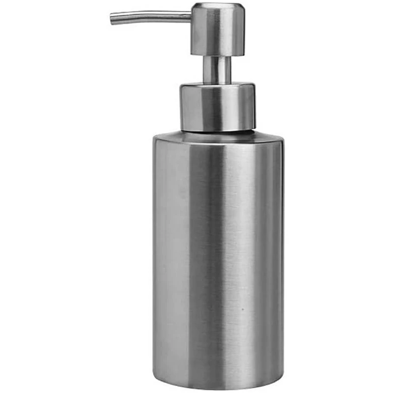 Large Capacity Kitchen And Bathroom Liquid Hand Washing Bottle 304 Stainless Steel Soap Dispenser