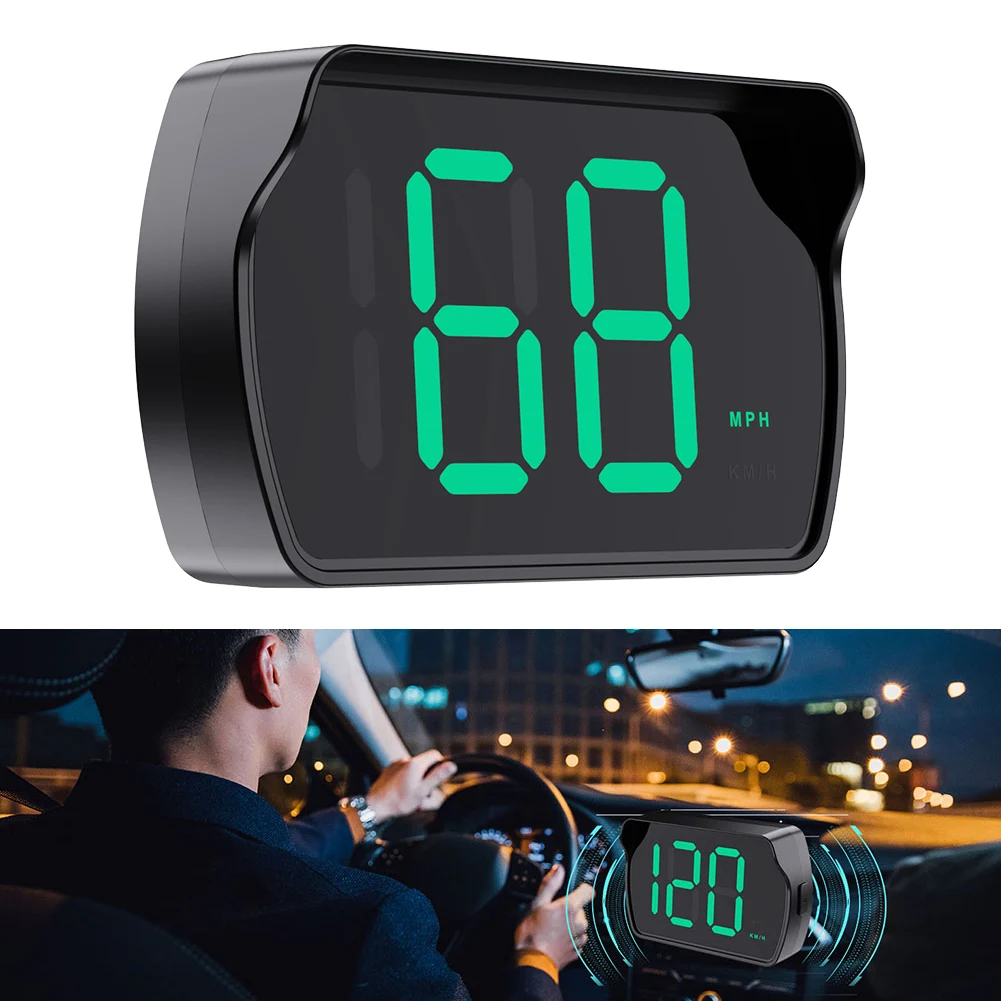 

Heads Up Display HD Display GPS Speedometer KMH MPH Digital HUD Headsup Display Car KMH/MPH Units Can Be Switched Car Accessory