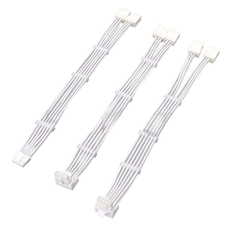 Sturdy 2x 8Pin Female to PCIE 5.0 12+4 16Pin Video Card Cable for RTX4000 RTX40