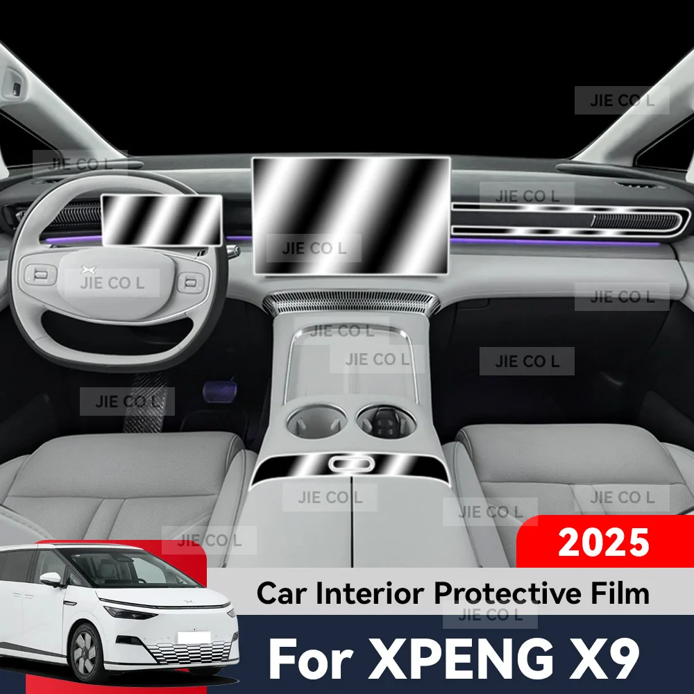 For XPENG X9 2025 Auto Central Control interior Protection Film Screen TPU Navigation Anti Scratch GPS Navigation Sticker