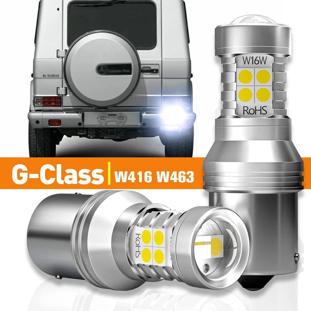 Luz LED de marcha atrás para Mercedes Benz Clase G, lámpara Canbus de 2 piezas, W416, W463, 1990-2006, 2000, 2001, 2002, 2003, 2004, 2005