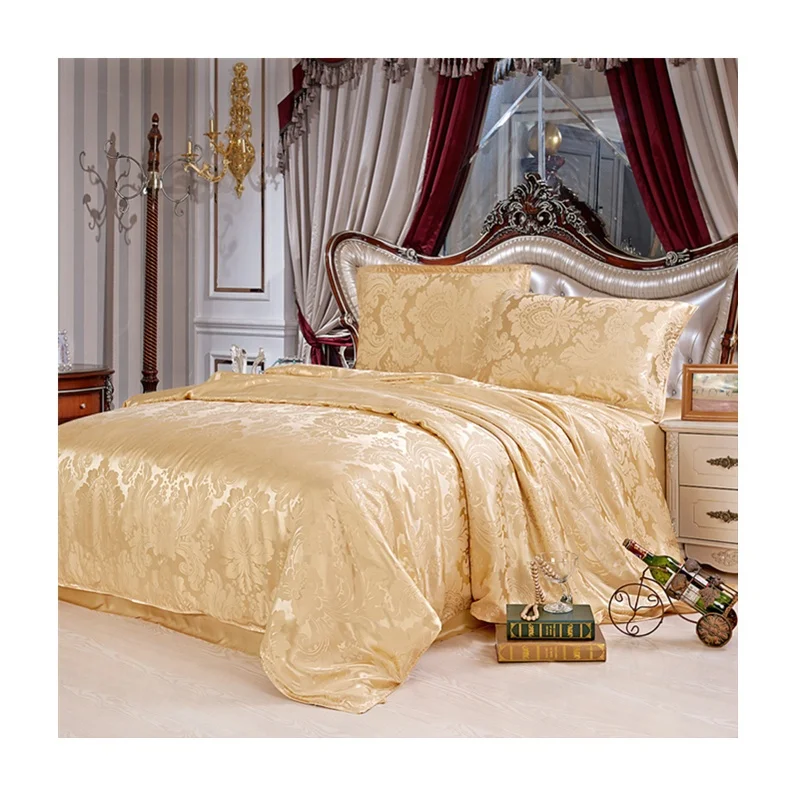 

19momme комплекты постельного белья из жаккарда из чистого шелка, 100% шелковое постельное белье, наволочка