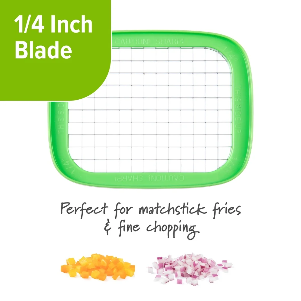 3-in-1 デラックス フライド ポテト カッター 野菜スライサー チョッパー ウェッジ ブレード 取り外し可能なインサート 簡単な掃除 食器洗い機対応 キッチンツール