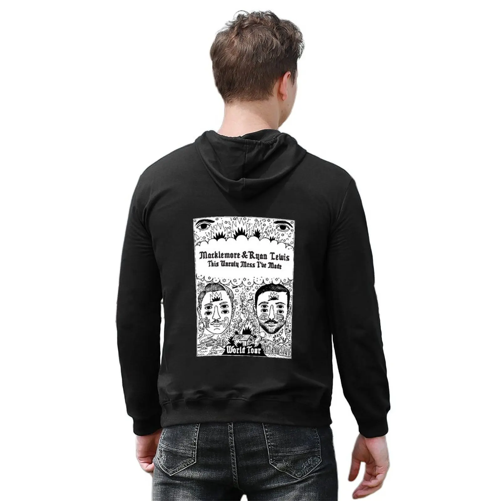 World Tour Macklemore: The unruly mess I've made Толстовка мужская одежда рубашка с капюшоном японский стиль новые Фото №6