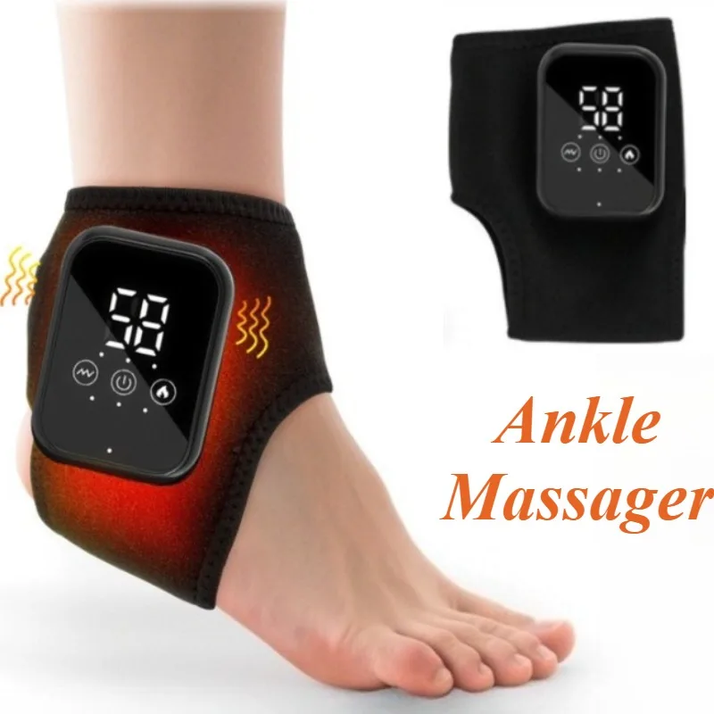 

Electric Ankle Massager Low Frequency Ankle Temperature Massager Joint Sprain Massage Strap Physiotherapy Foot Therapy Device