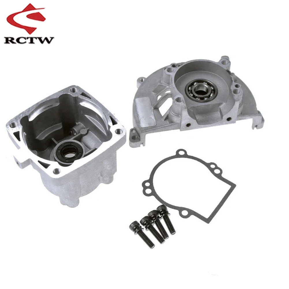 Rc Car Engine Crankcase Set (including Bearing Oil Seal) for 1/5 Hpi Rofun Km Rovan Baja Losi 5ive T MCD FG DBXL RedCat Parts