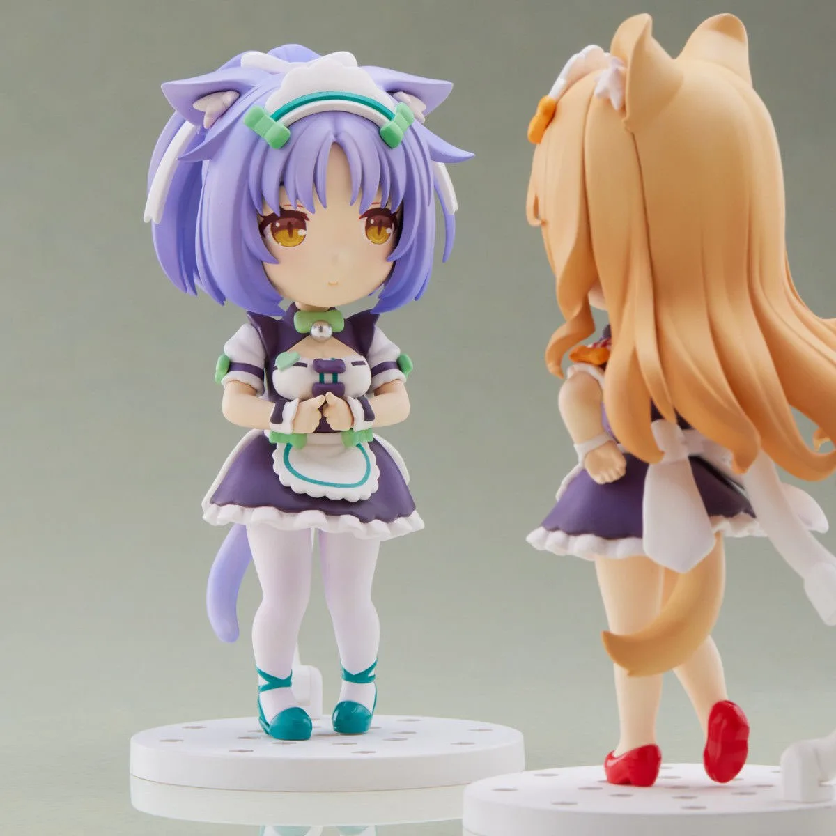 100% original em estoque mini figura de ameixa 100nekopara maple canela anime figura ação coleção série modelo brinquedos