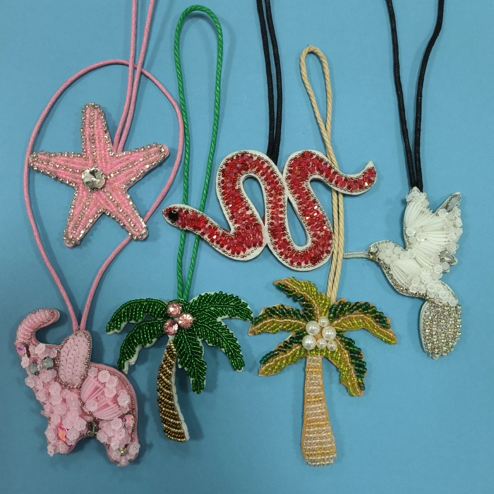 

Handmade Beaded Animal/Plant Bag Charm,Couple Pendant,Purse/Handbag/Backpack/Wallet Hanging Decoration,Keyring Accessories