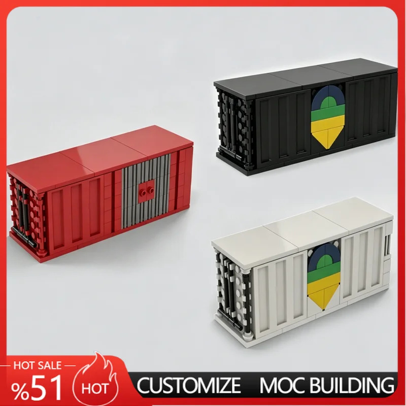 

NEW Simple Shipping Container MOC Model DIY Assembly Educational Toy Gift For funs Boys Birthday Festival Collection Home Decor