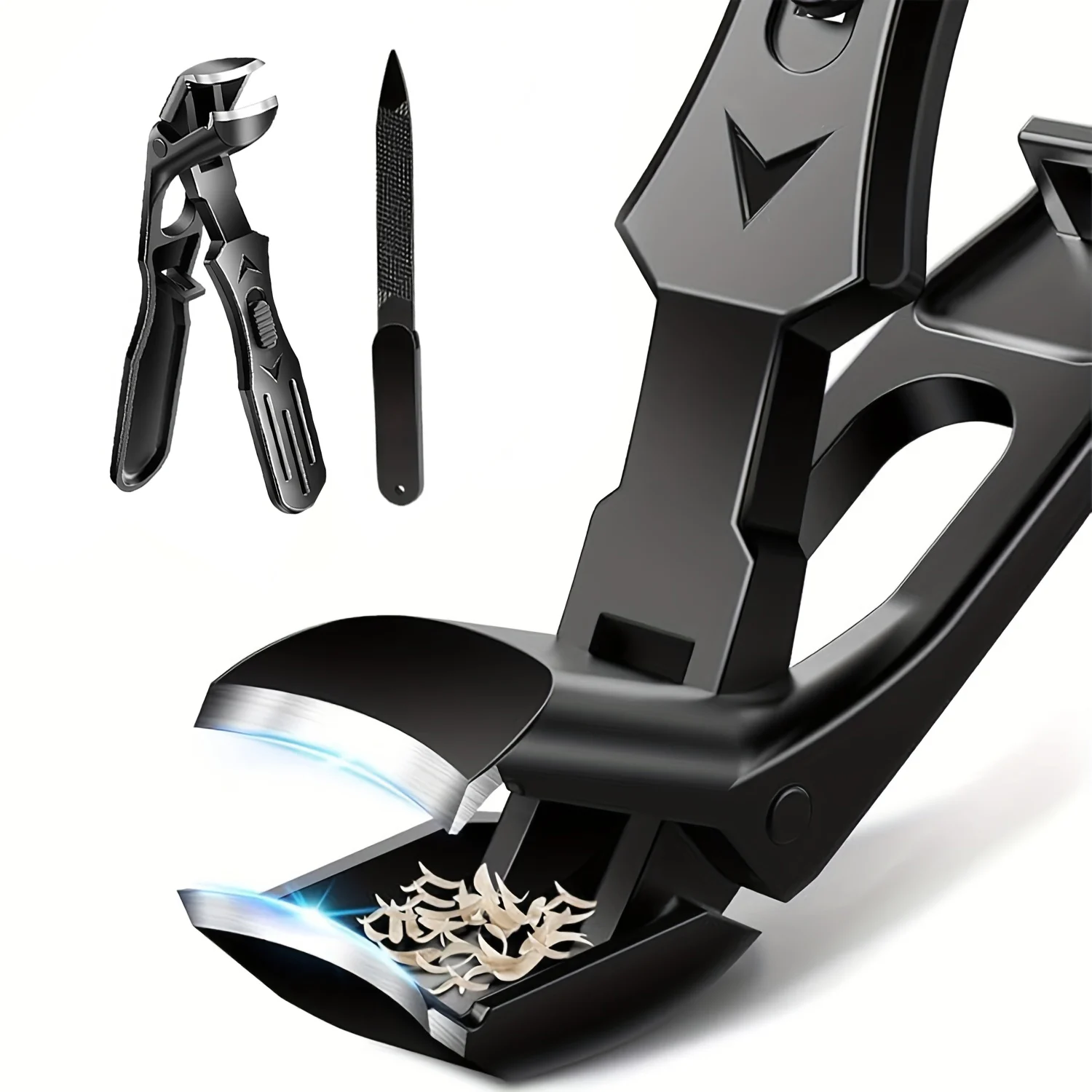 

Изогнутые ножницы большого размера для густых и жестких ногтей, острые и прочные, с брызгозащищенной защелкой.