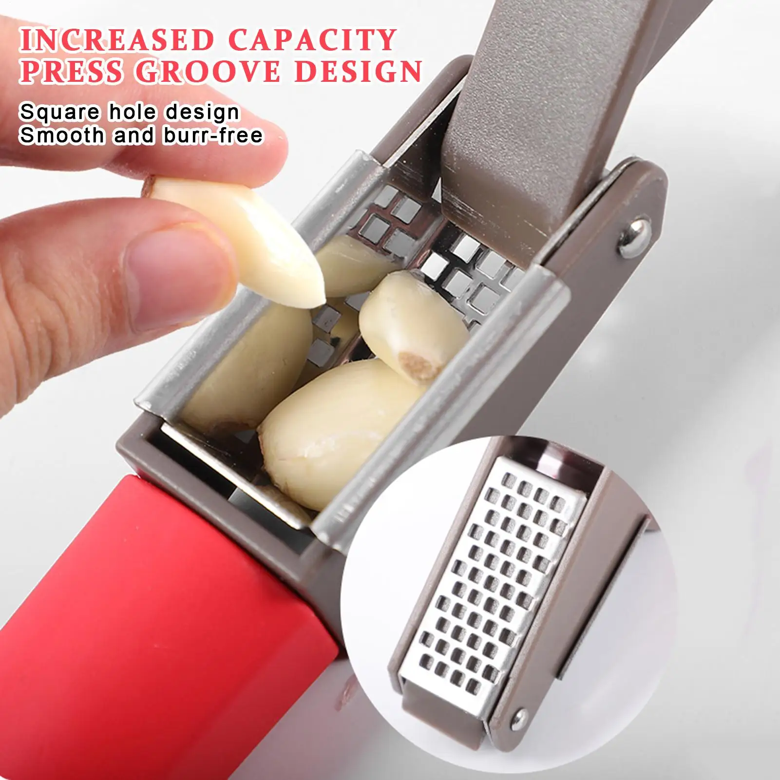 

Manual Ginger Presser Multi-Functional Onion ginger garlic grinder Kitchen Lemon Squeezing Stainless Steel Kitchen Tool