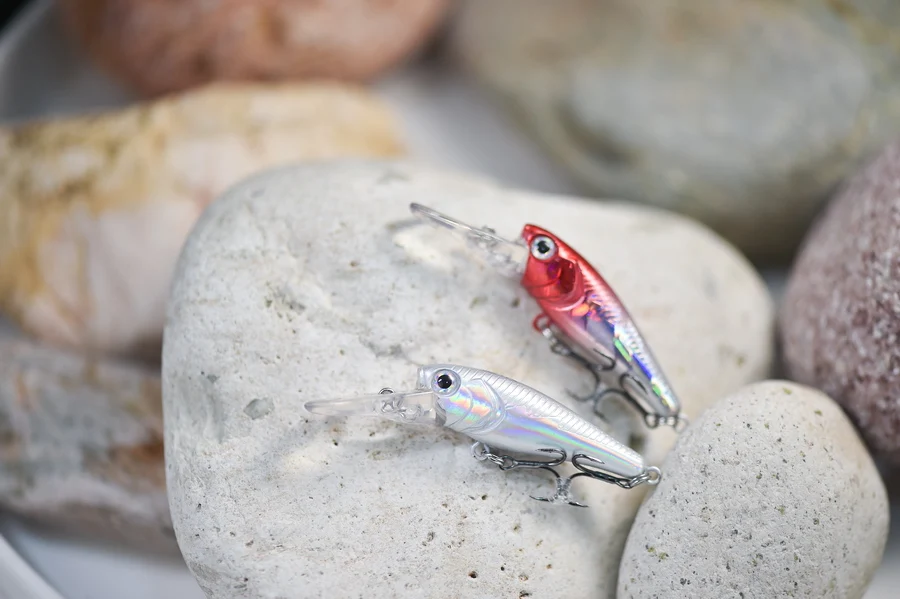 1Pcs Schwimmende Angeln Lockt Minnow Harten Köder 40mm 3g Hochfrequenz Schaukel Wobbler Crankbait Karpfen Barsch stecker Angelgerät – Detail 20