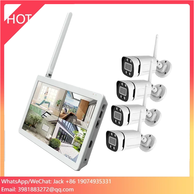 

Factory WIFI NVR Kit 10.1Inch LCD Screen Wireless Video Surveillance 1080P CCTV Camera System WIFI NVR Kit