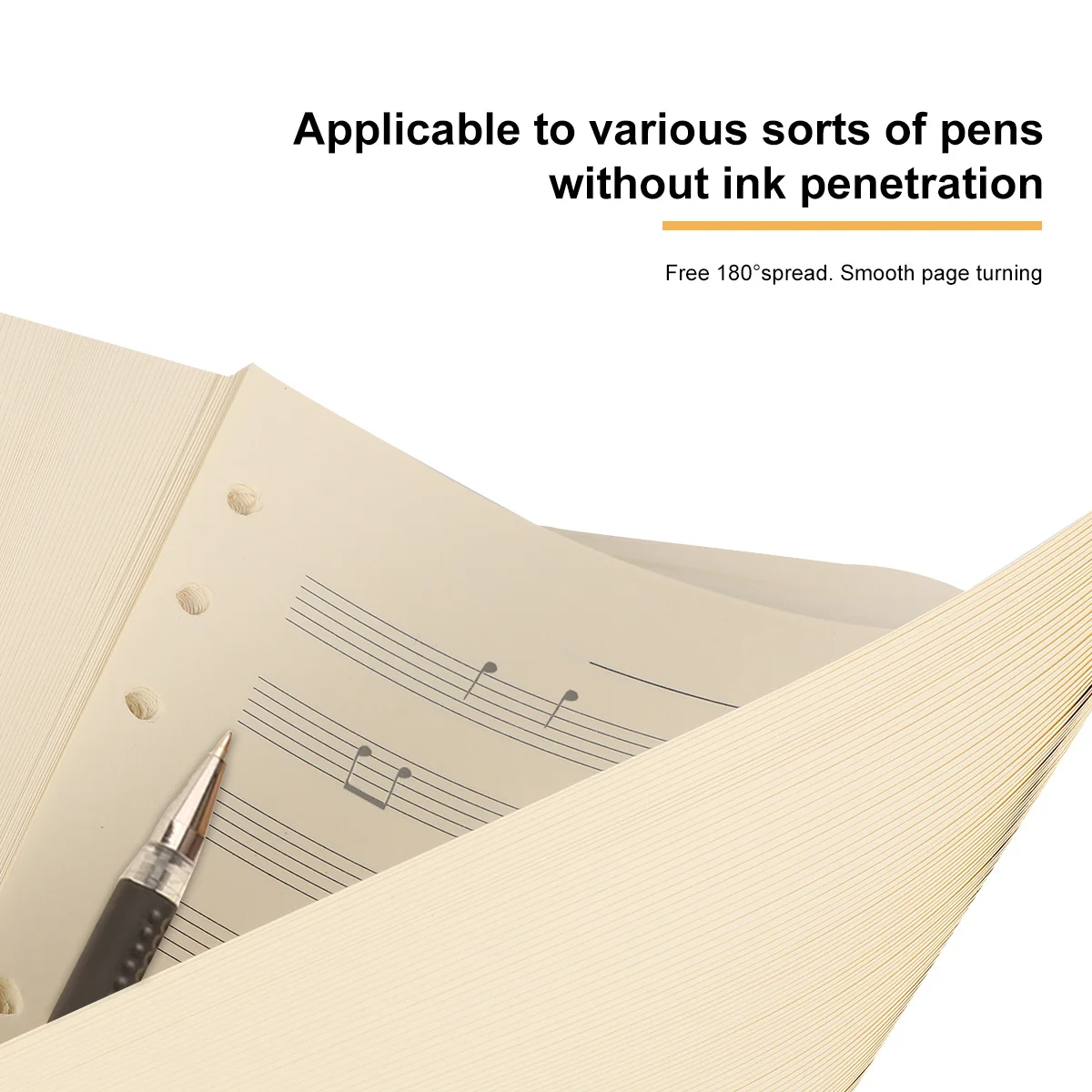 

Blank Sheet Music 2Mm Line Spacing Loose Leaf Manuscript Paper For Beginners Refill Notebook Composition Staff Use White