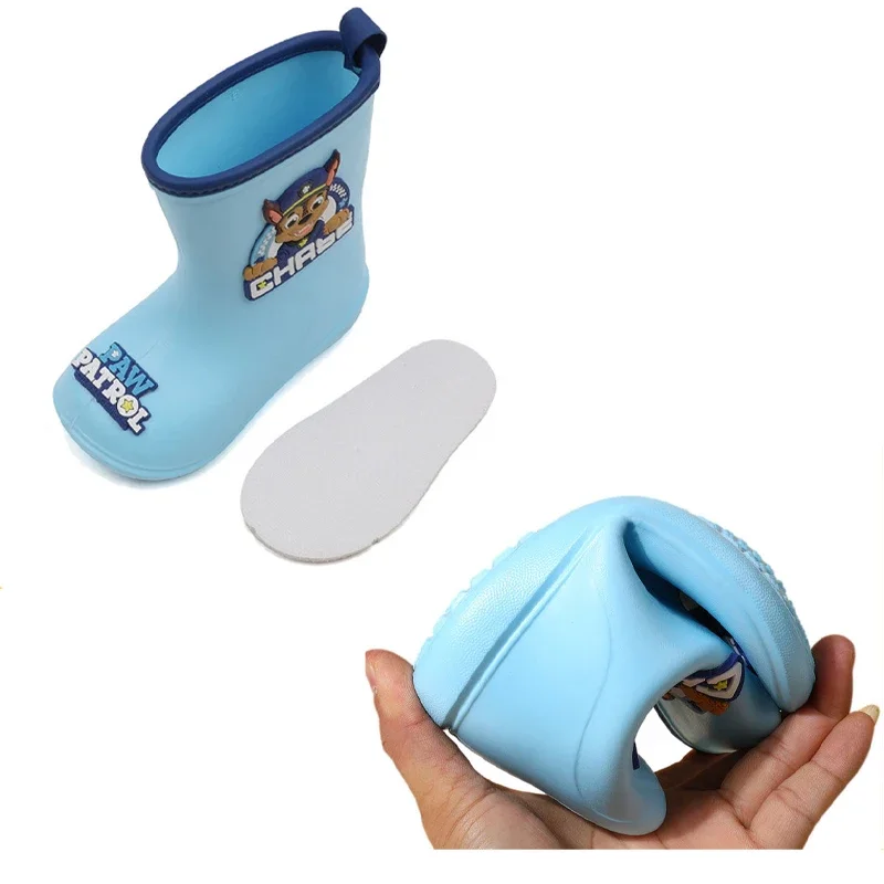 Paw Patrol Chase Skye Anime Cartoon Cute Children Rain Shoes for Boy Girl Waterproof EVA Rubber Non Slip Toddler Kids Rain Boots