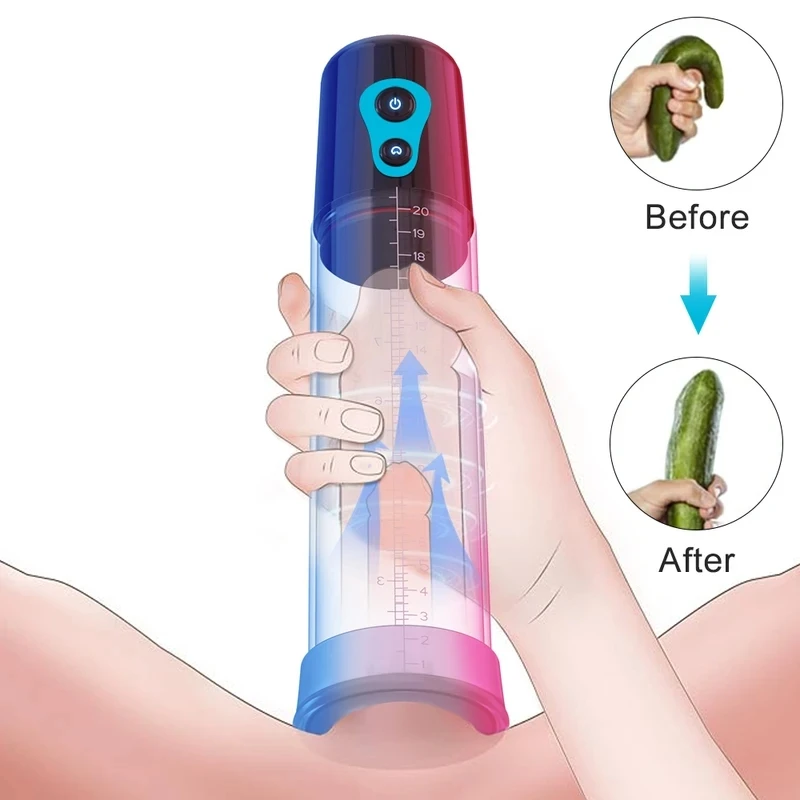 Electric Penis Pump Penis Enlargement Sex Toys for Men Extend Pump Penis Trainer Male Masturbator Cock Vacuum Pump Adult Goods