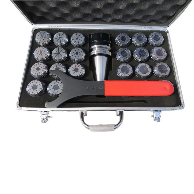 CNC Milling Er Collet Set ER32 18PCS Spring Collet Set With BT40-ER32 Collet Chucks And ER32UM Spanner