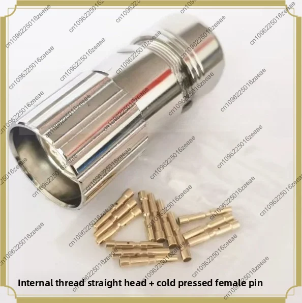 1pc m23 aviation plug 12-core 17-core encoder socket female pin-internal thread straight head