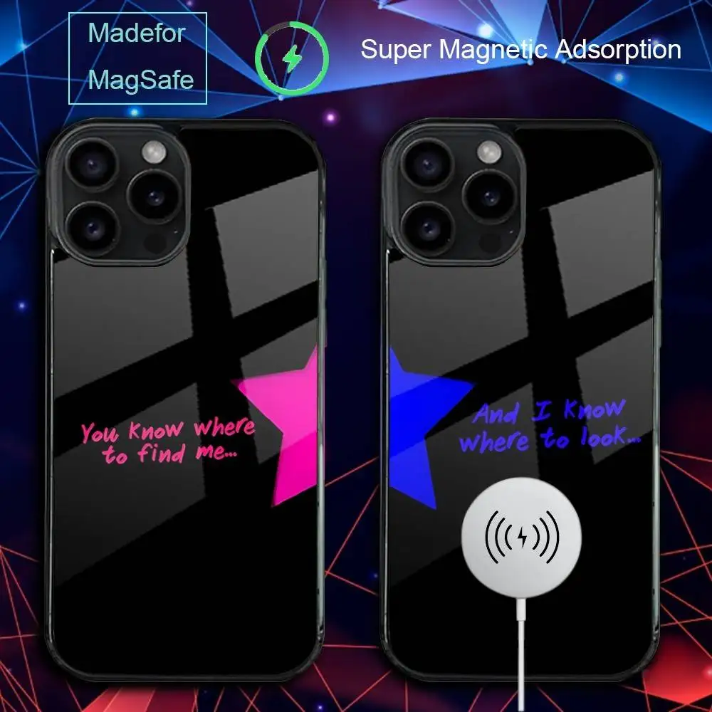 

Чехол для телефона с альбомом TV Girl для iPhone 17,16,15,14,13,12,11,Pro,Max,Plus,Mini,SE4,E с магнитной беспроводной зарядкой Magsafe