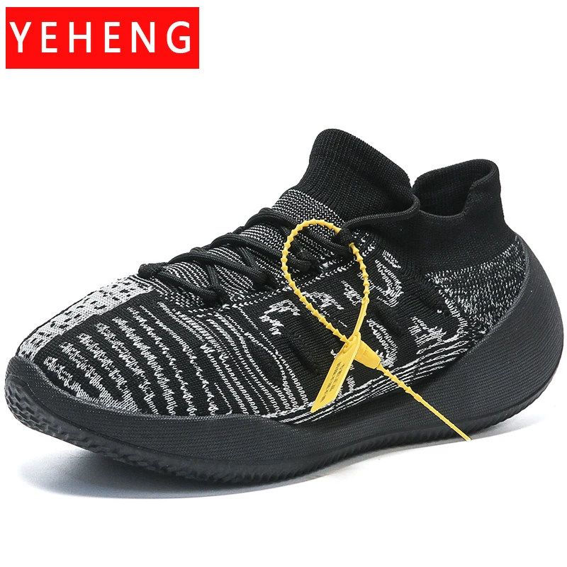 

Trendy Mens Sock Sneakers Man's Running Shoes Casual Stretch Fabric Soft Fitness Travel Shoes Outdoor Walking Sports Male Shoes