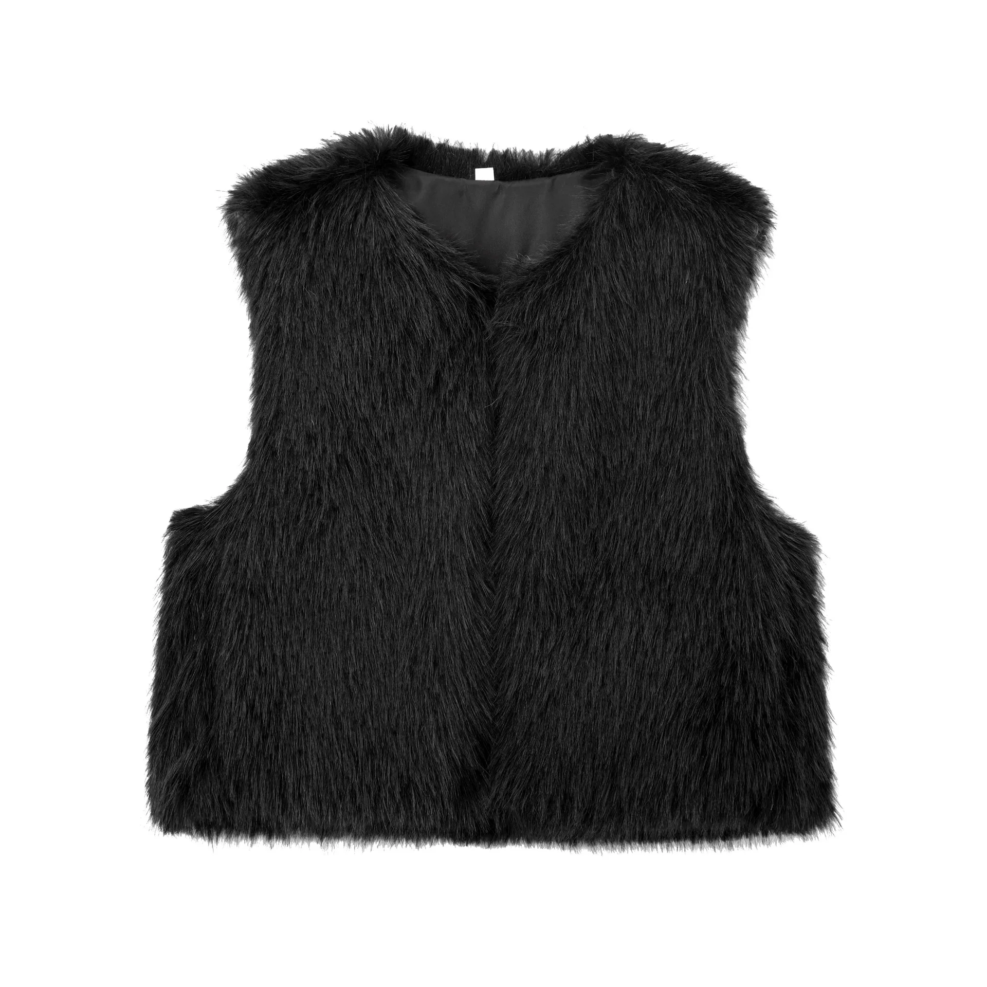 Women's Autumn Winter Faux Fur Vest Warm Fashion Casual Vest Coat Sleeveless Jacket Fashion Streetwear New Outerwear