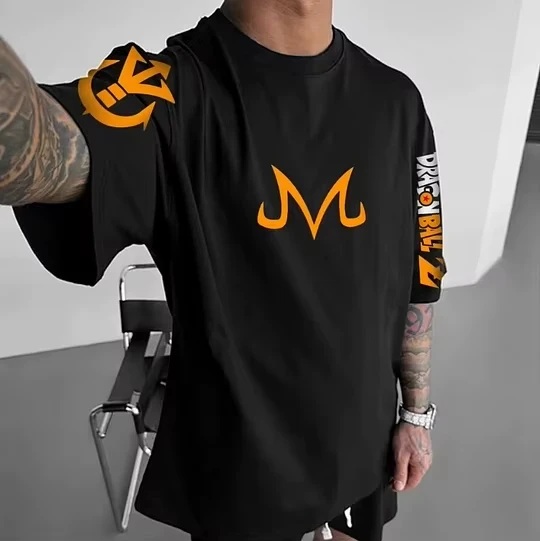 Son Goku Anime Dragon Ball Harajuku Zomer Grafische T-shirt Mannen 2025, Katoen Oversized Vintage Straat Vrouwen Casual Korte Mouwen