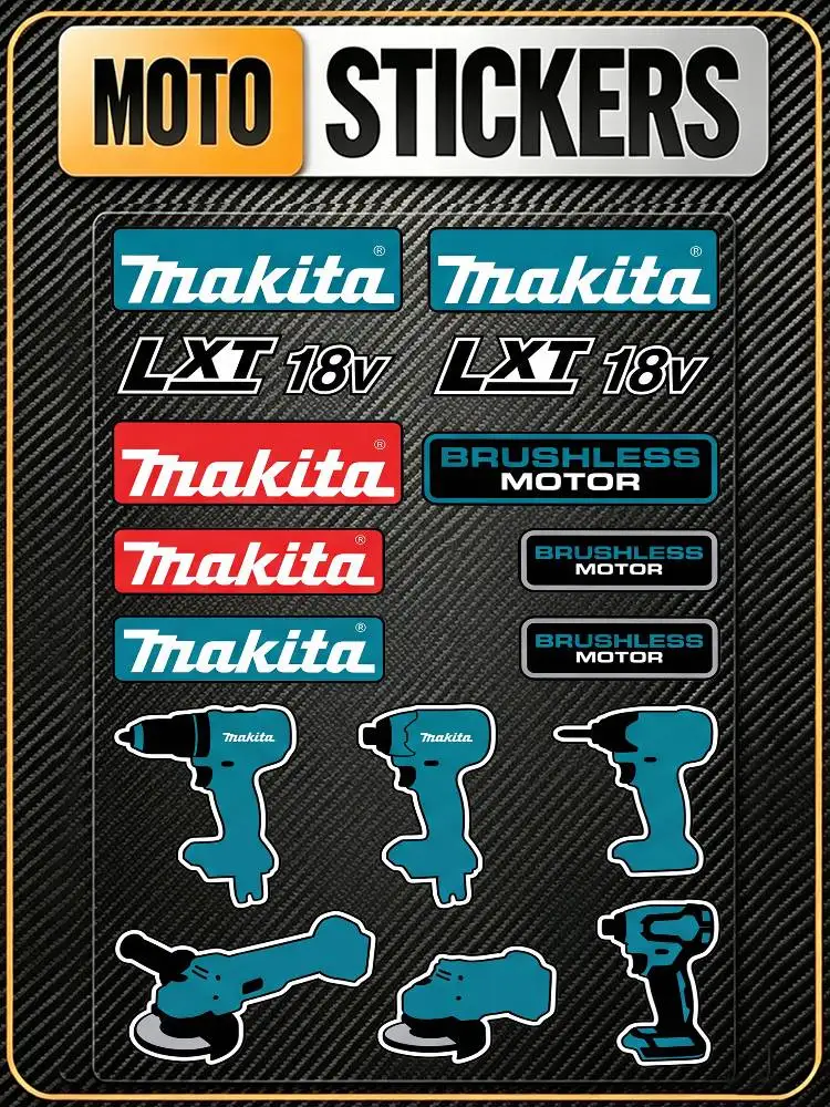 

For MAKITA High Visibility Reflective Waterproof Decal Scratch Hide Sticker Fit Car Motorcycle Helmet Refrigerator