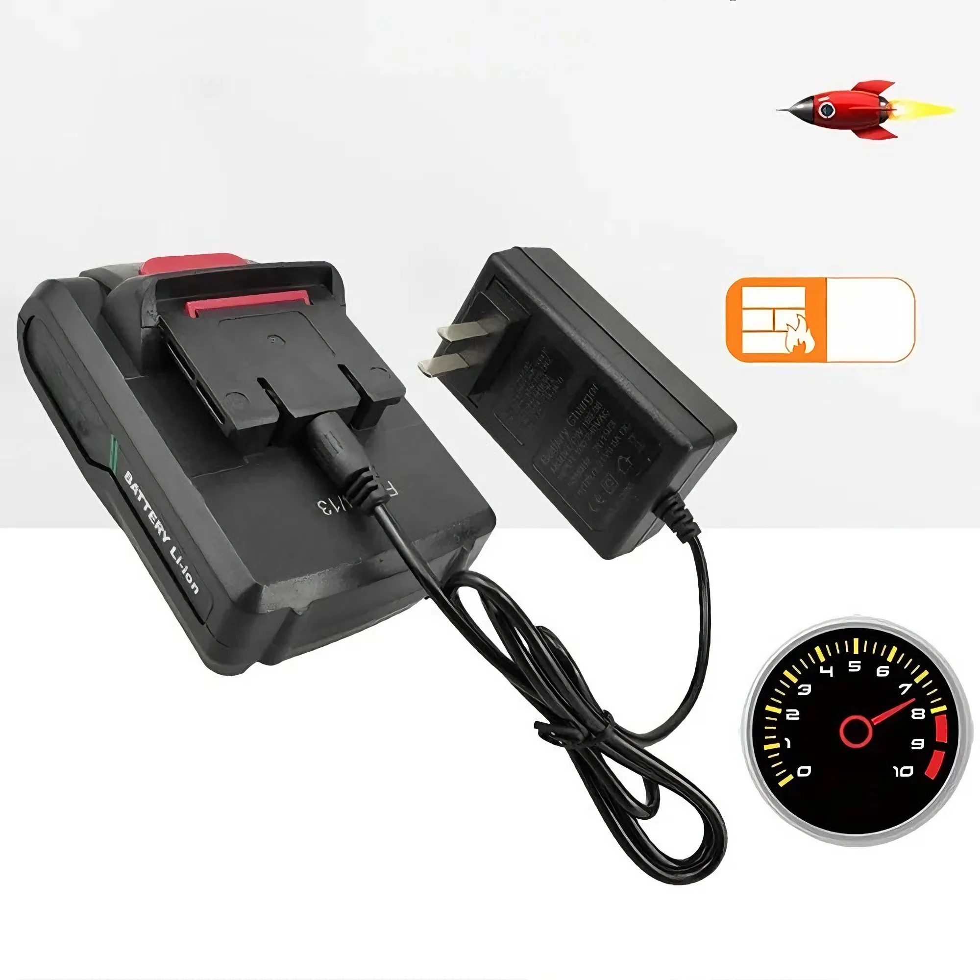 21V 1A 2A 18650 Lithium Battery Charger For 18V EU US Plug Screwdriver Wrench Li-ion Battery Pack Dc 5.5mm* 2.1mm 2.5mm Input