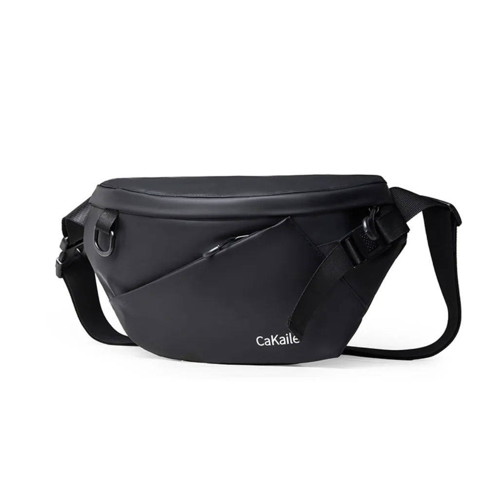 New Nylon Chest Crossbody Bag Large Capacity Zipper Closure Waist Pack Lightweight Multi-functional Sling Chest Pack Men
