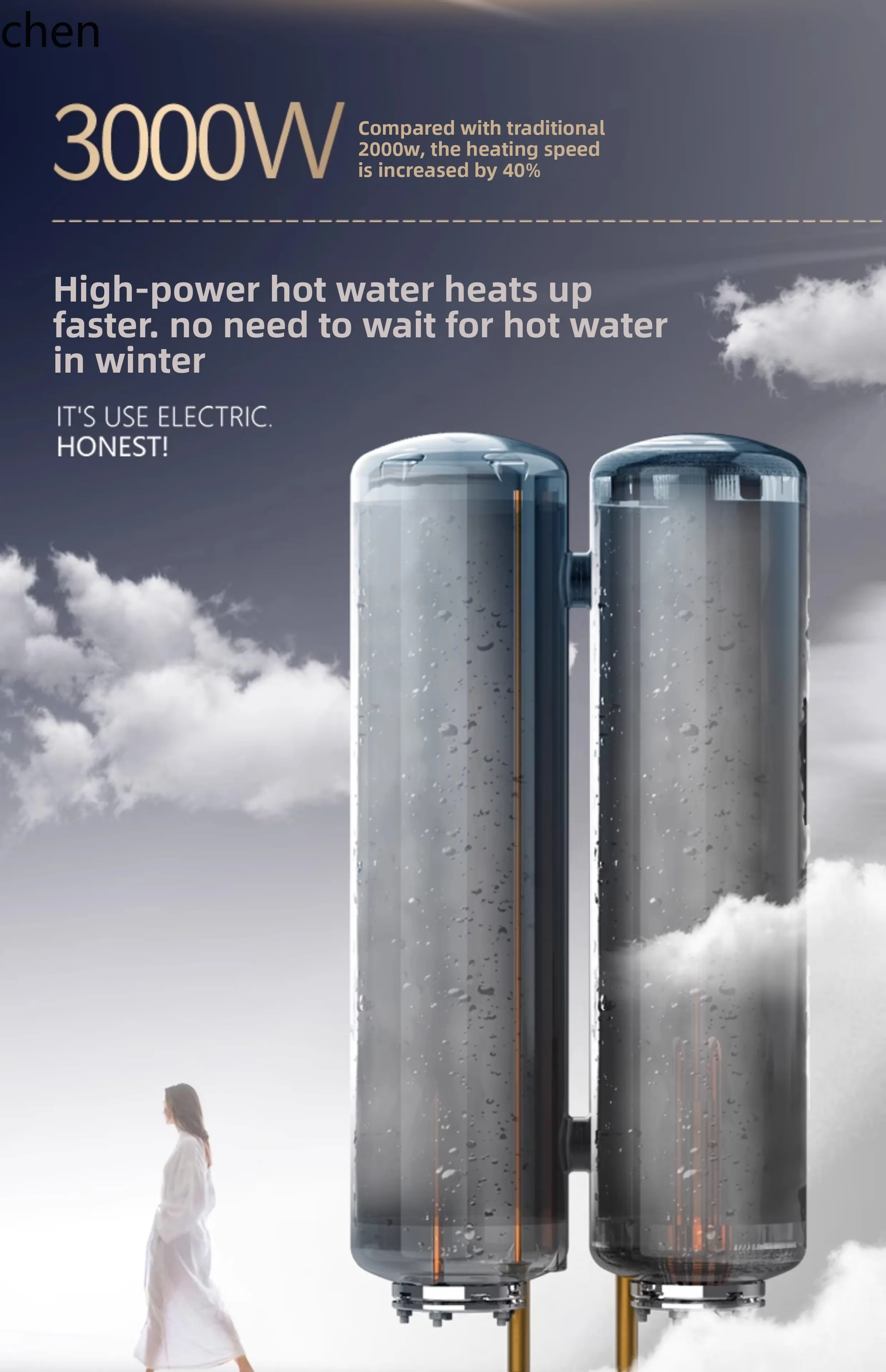 LXC scaldabagno elettrico a secchio piatto verticale piccolo tipo di accumulo d'acqua domestico presa d'acqua spegnimento WC