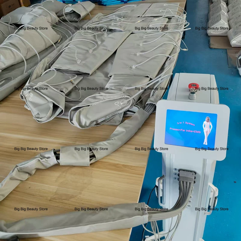 最新の3-in-1プレスセラピーサウナブランケット＆減量、脂肪燃焼のための肌引き締めライトセラピー付き