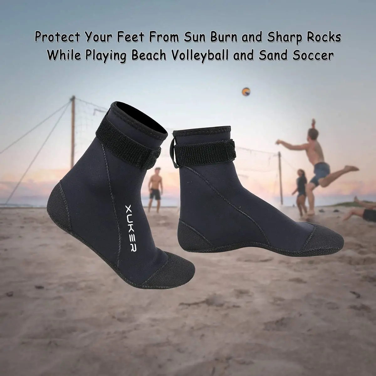 Calcetines de neopreno de 3mm, botines de agua para playa, voleibol, arena, fútbol, buceo, natación, surf, esnórquel, pesca, vadear, Kayak, Rafting