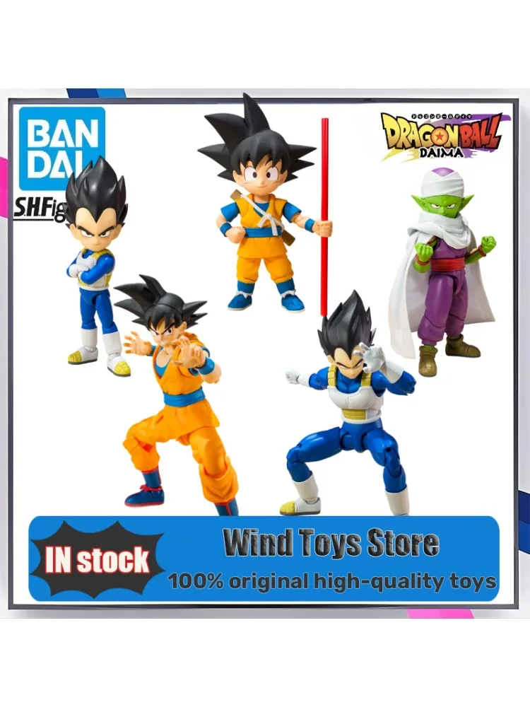 En Stock 100% Original BANDAI S.H.Figuarts SON GOKU SHF Son Goku Daima Dragon Ball Anime Collection de figurines d'action modèle jouets