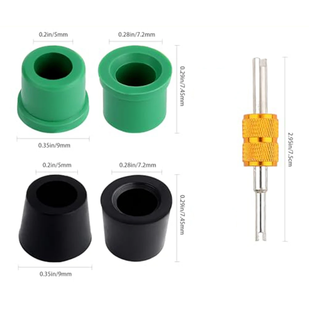 For Harsh Working Conditions Green HVAC Quick Coupler Gaskets HVAC System Maintenance Kit 1 4 Inch Rubber Seals