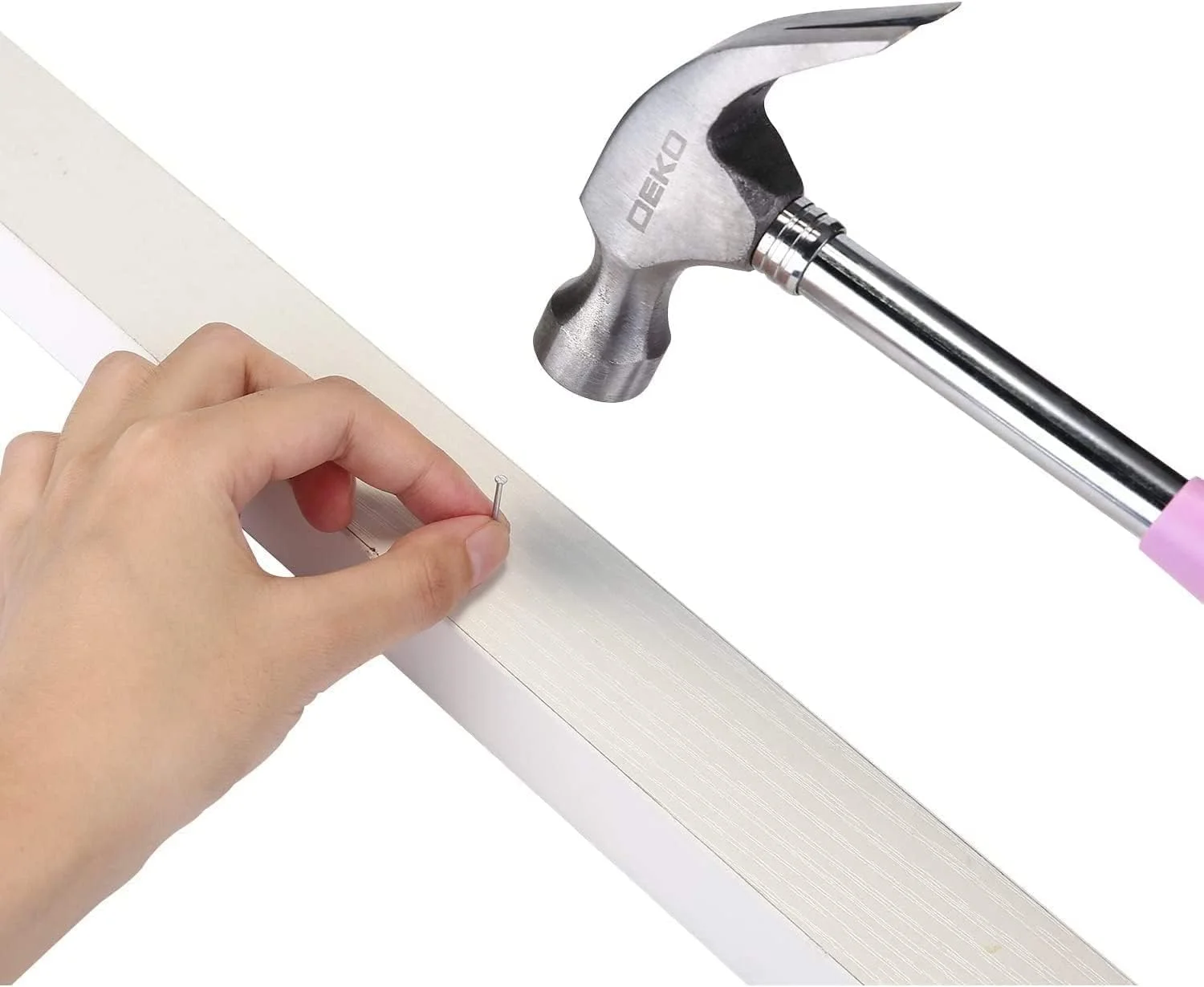 Deko malette outils rose 98 pièces avec visse use électrique sans fil 3,6 v, caisse a outil complete de ré paration maison.