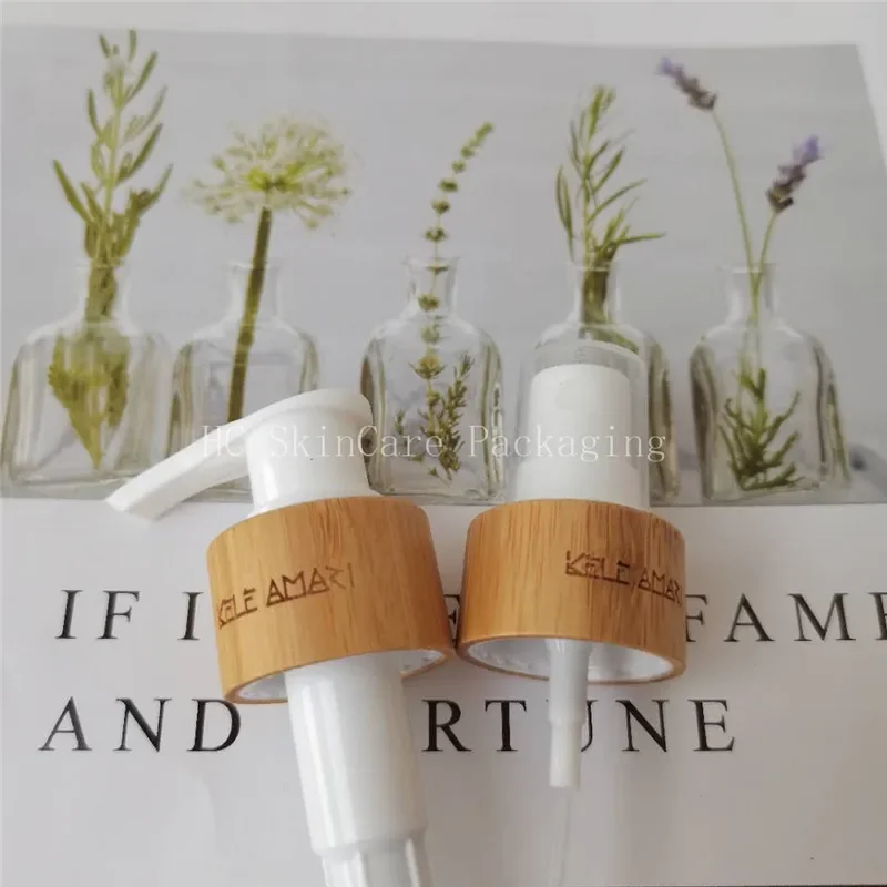 고품질 대나무 캡, 대나무 화이트 디스크 탑 캡, 천연 대나무 스프레이 캡, 대나무 샴푸 캡, 대나무 나무 로션 펌프 캡