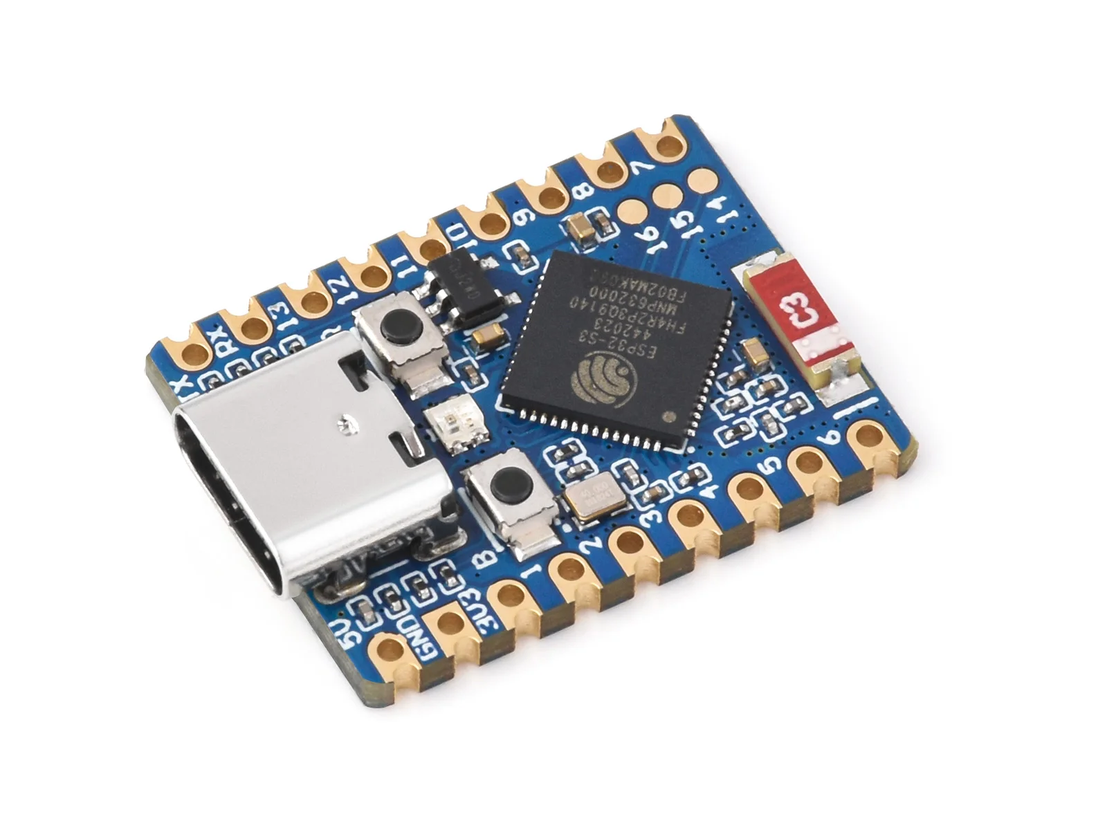 ESP32-S3 Mini Development Board, Based On ESP32-S3FH4R2 Dual-Core Processor, 240MHz Running Frequency, 2.4GHz Wi-Fi/Bluetooth 5