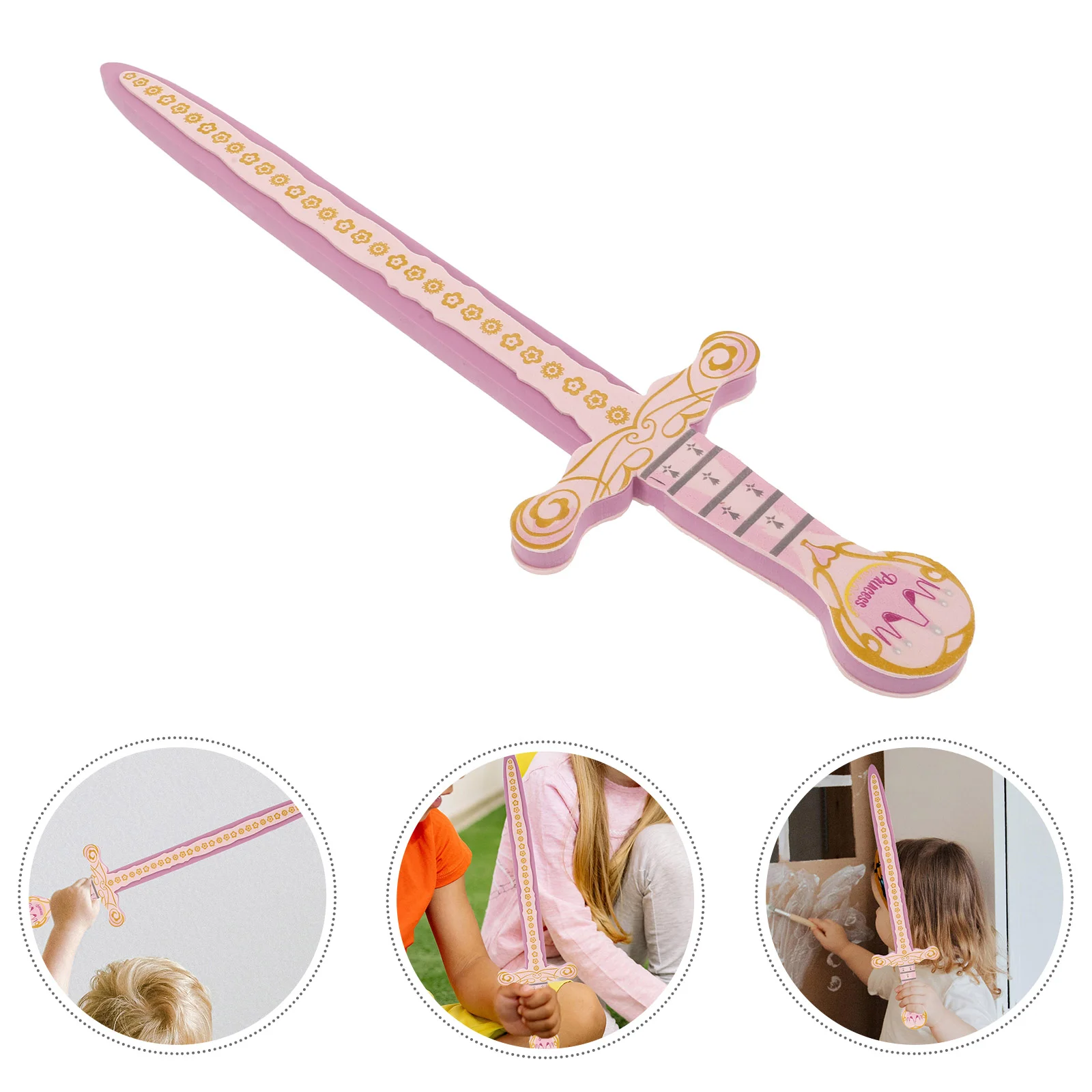 

Children's Knight Props Exercise Tool Fencing Cosplay Swords Kids Training Toys Craft Model