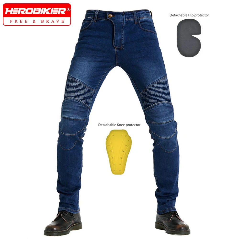 

Брюки для гонок на мотоциклах, джинсы с прямыми штанинами, брюки с защитой от падения, брюки для гонок на мотоциклах, внедорожные велосипедные брюки