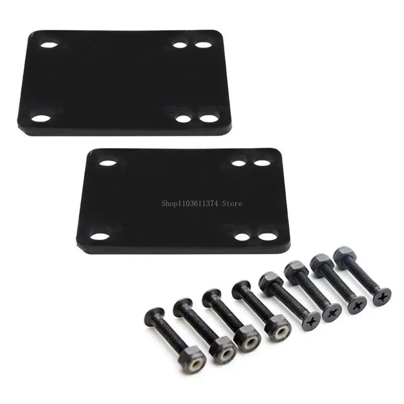 

2pcs Skateboard Risers Pads Soft Shock Absorption Pads with Screws and Nut