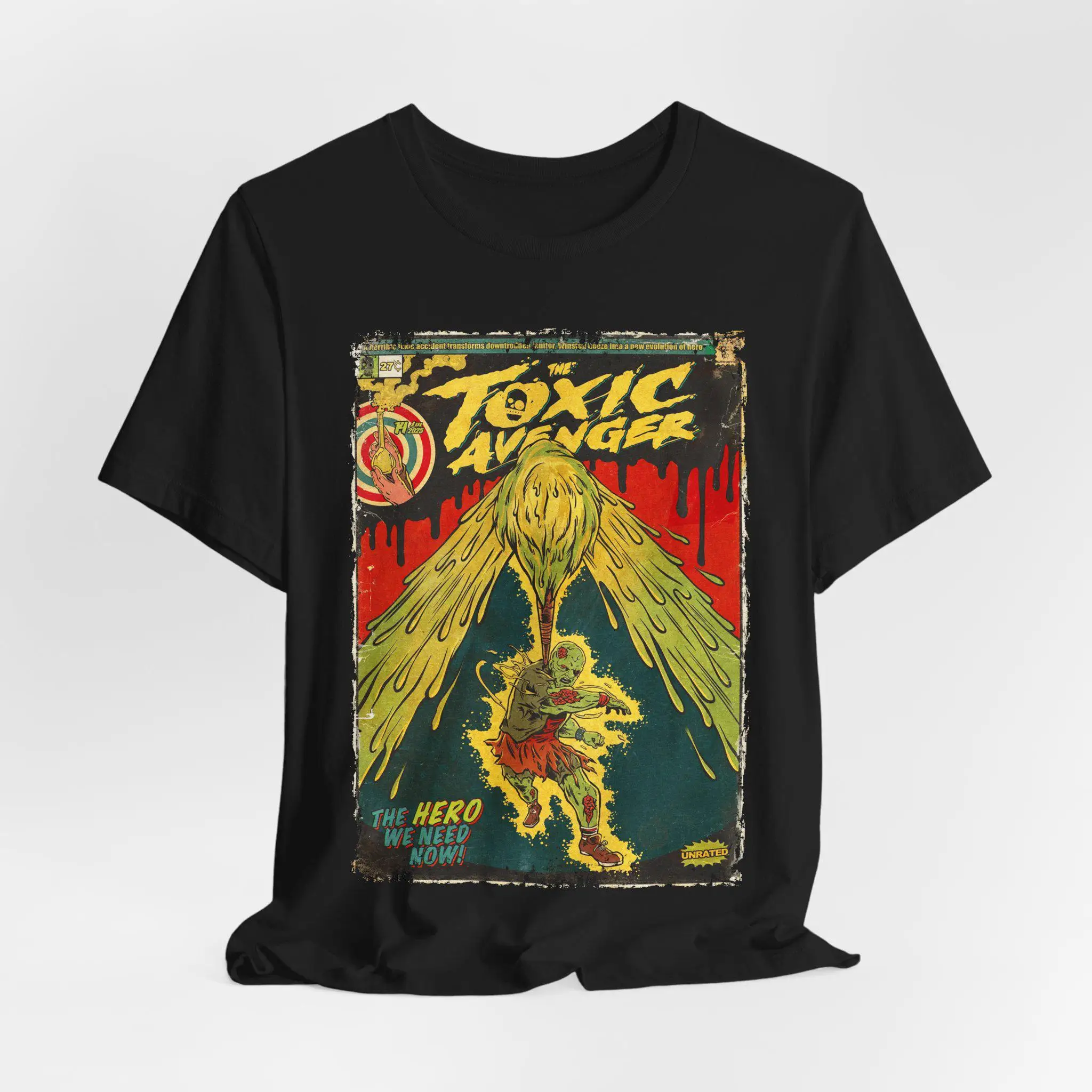 Aesthetic Toxic Avenger Movie T-shirt: Vintage Superhero Movie Unisex Graphic Tee